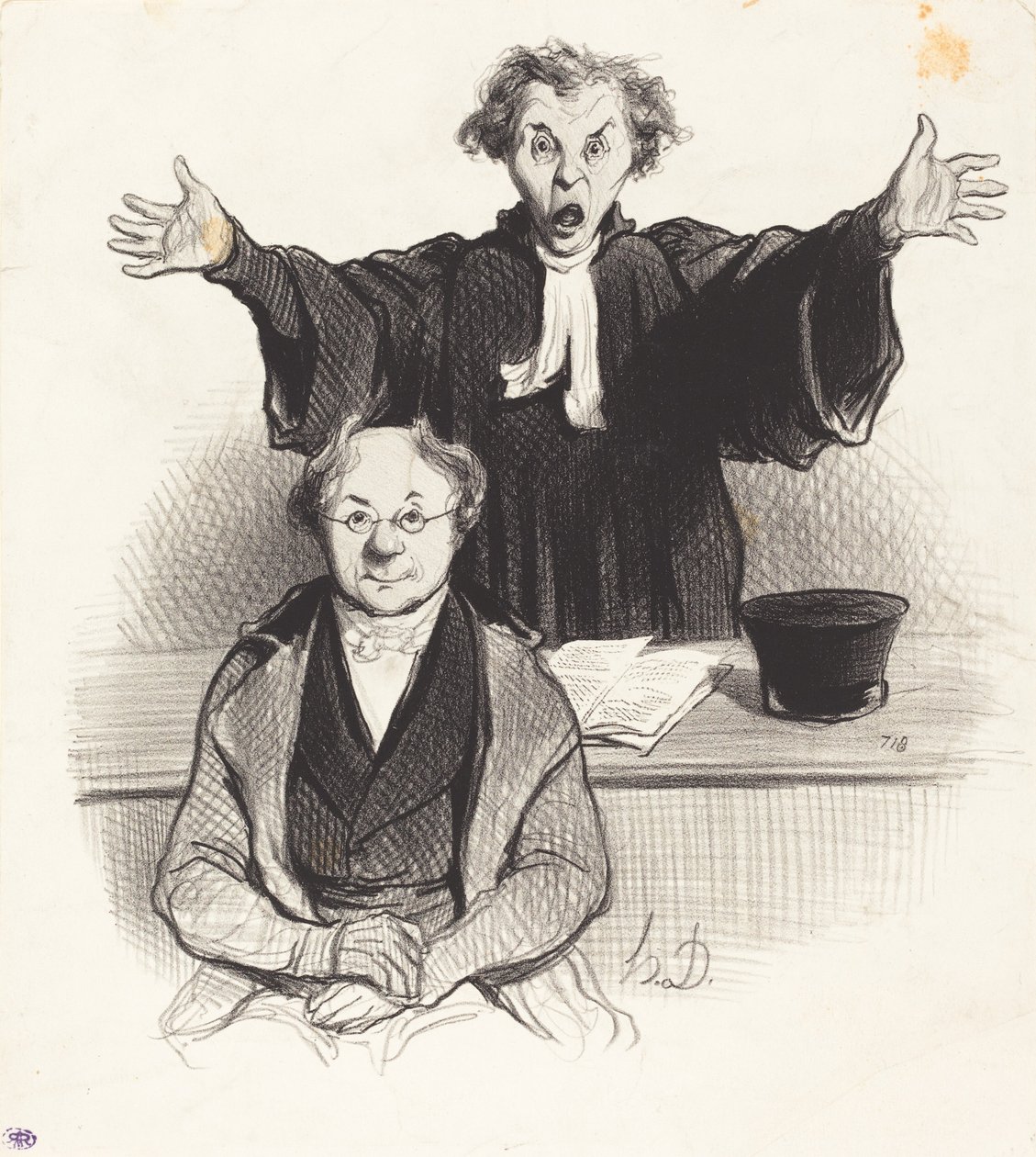 Wniosek o separację autorstwa Honoré Daumier