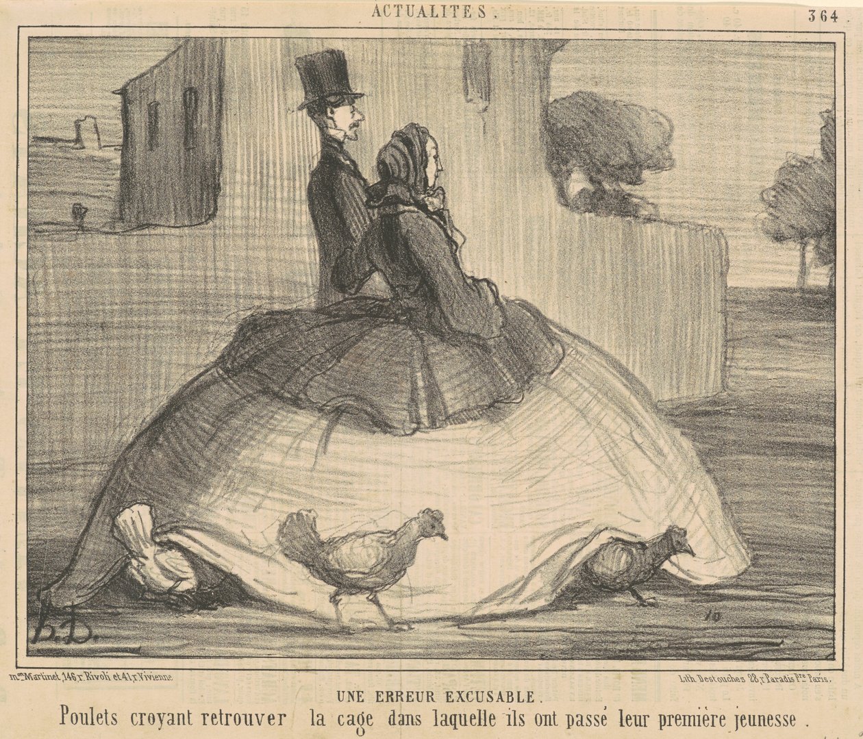 Wybaczalny błąd autorstwa Honoré Daumier