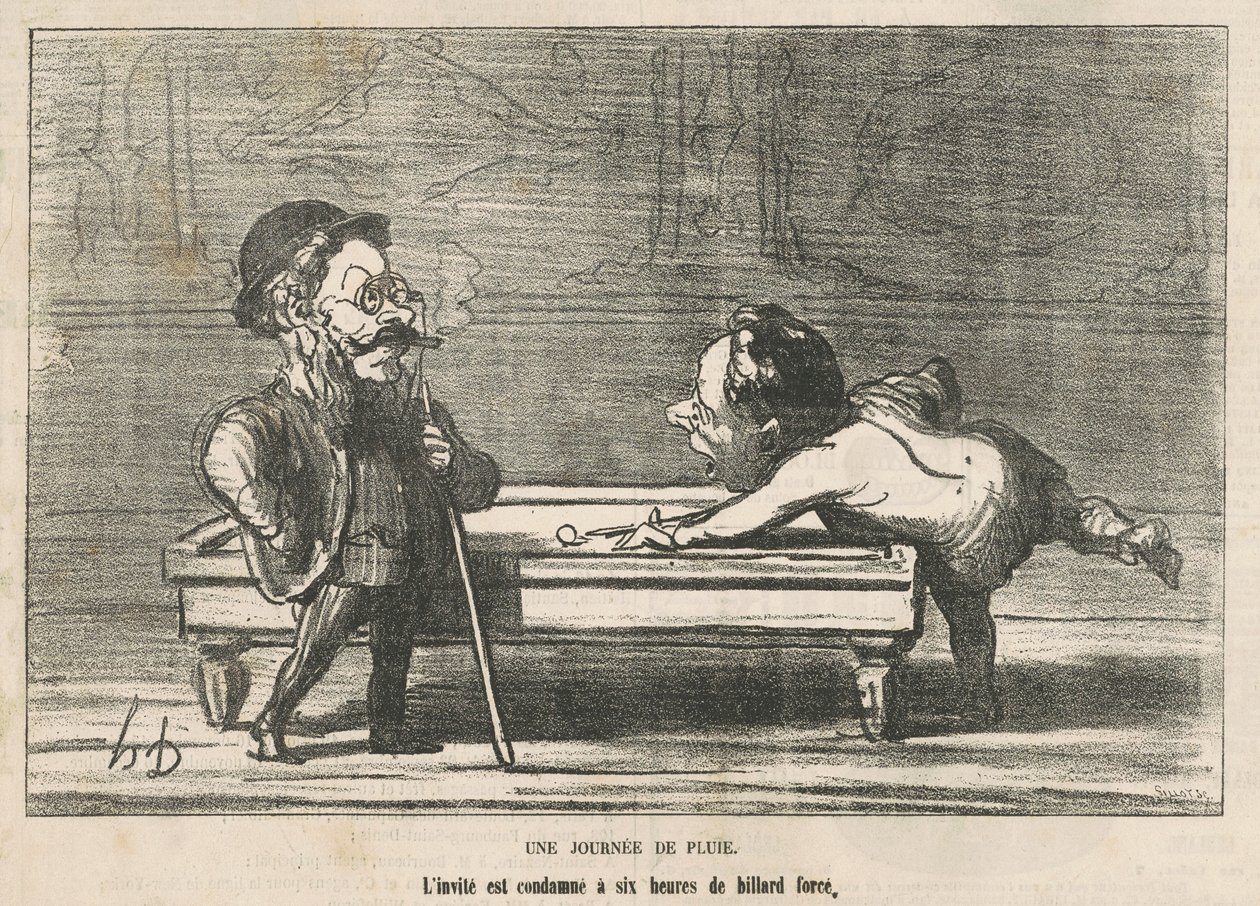 Deszczowy dzień autorstwa Honoré Daumier