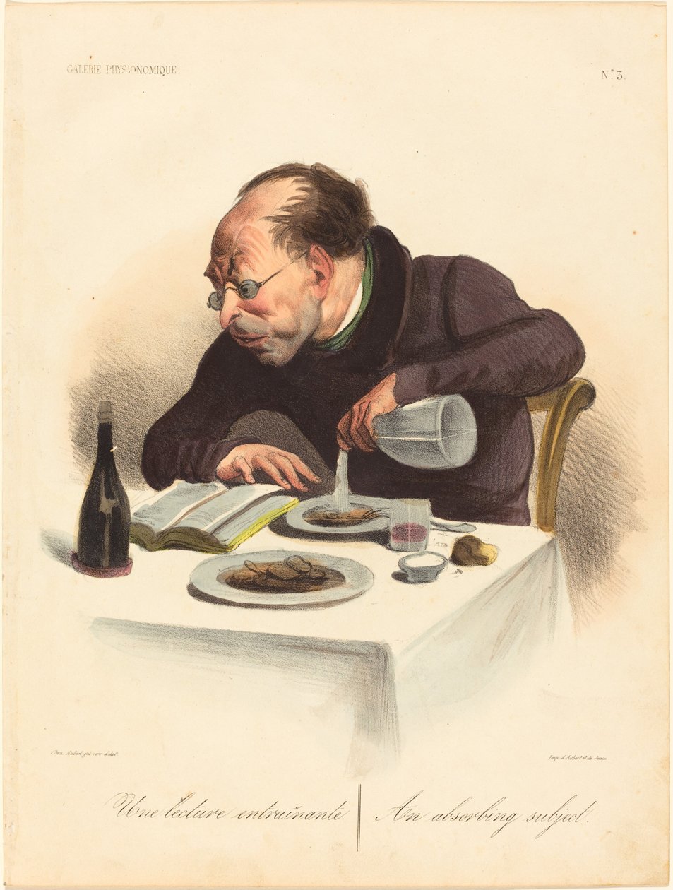 Pobudzająca lektura autorstwa Honoré Daumier