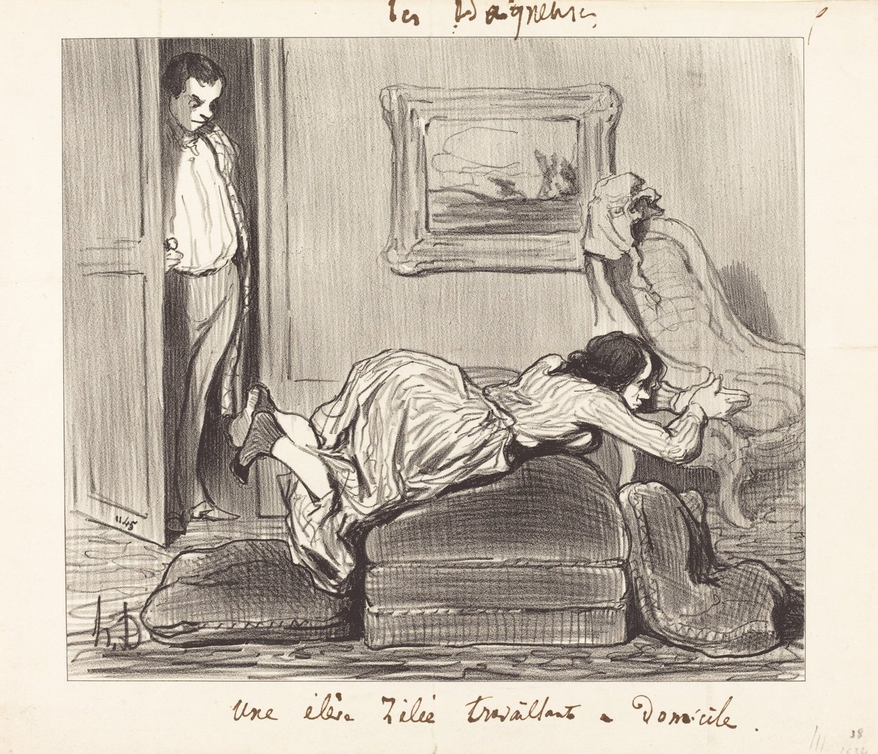 Elè... gorliwa praca z domu autorstwa Honoré Daumier