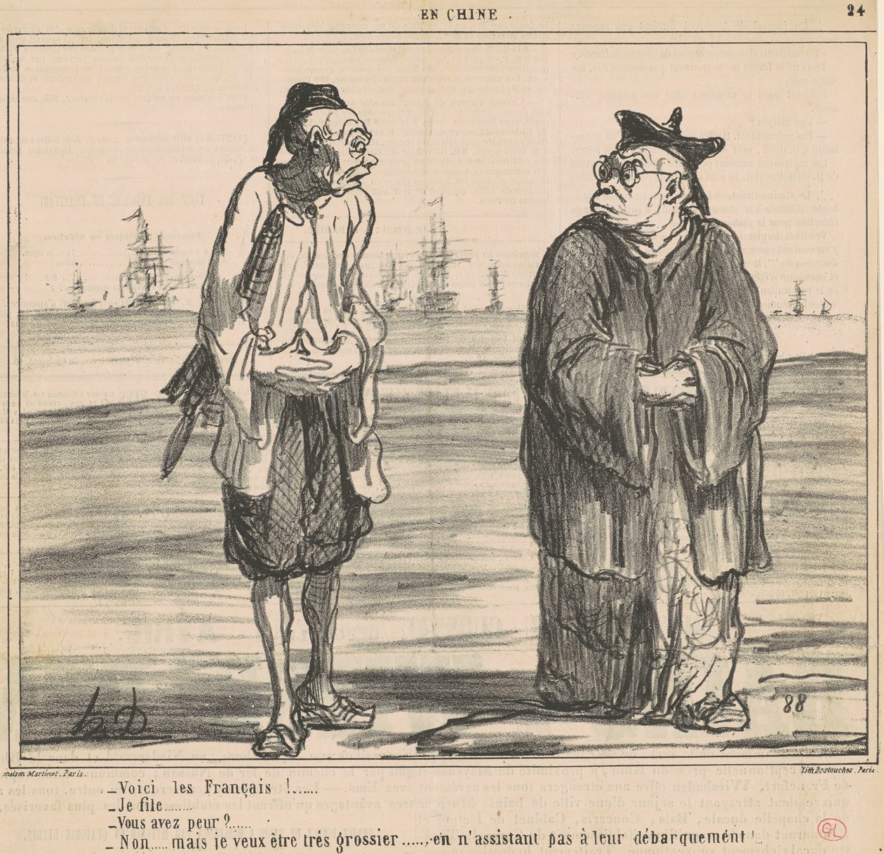 Nadchodzą Francuzi! ... ja córka ... autorstwa Honoré Daumier