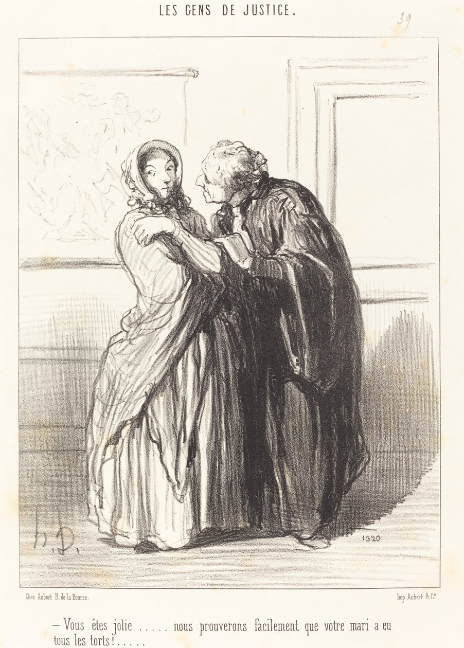 Jesteś piękna... autorstwa Honoré Daumier