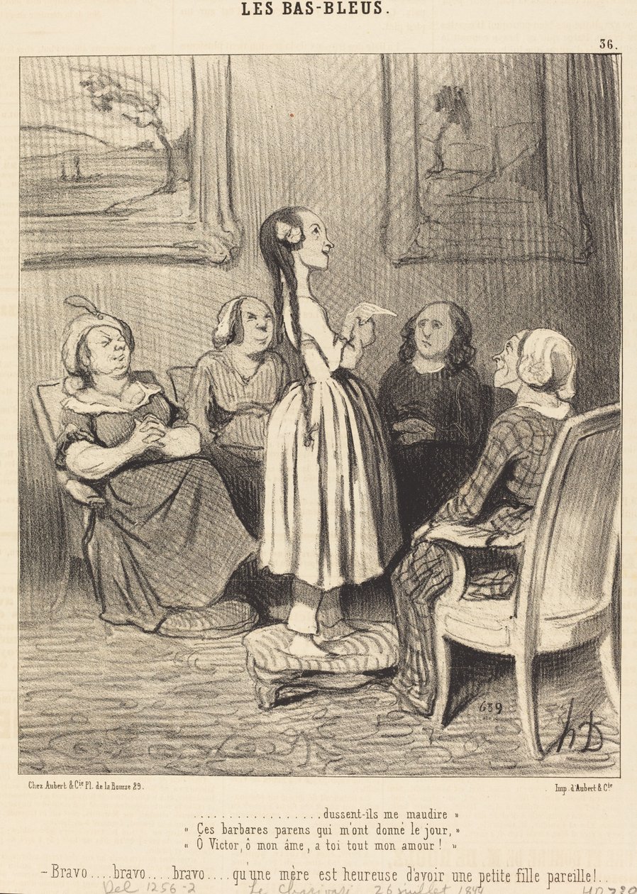 ...nawet jeśli mnie przeklną. Ci barbarzyńscy krewni... autorstwa Honoré Daumier