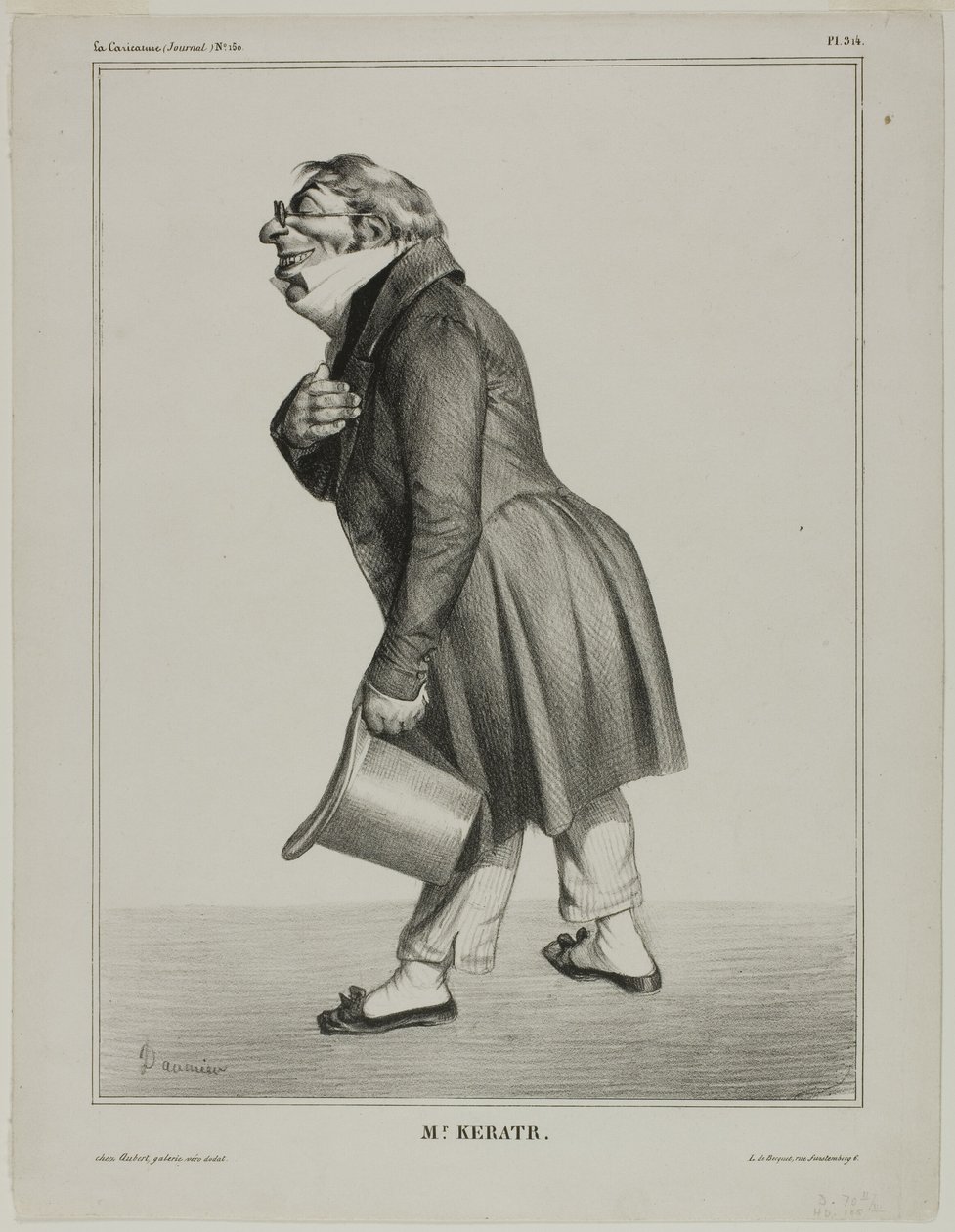 Auguste-Hilarion, hrabia de Kératry autorstwa Honoré Victorin Daumier