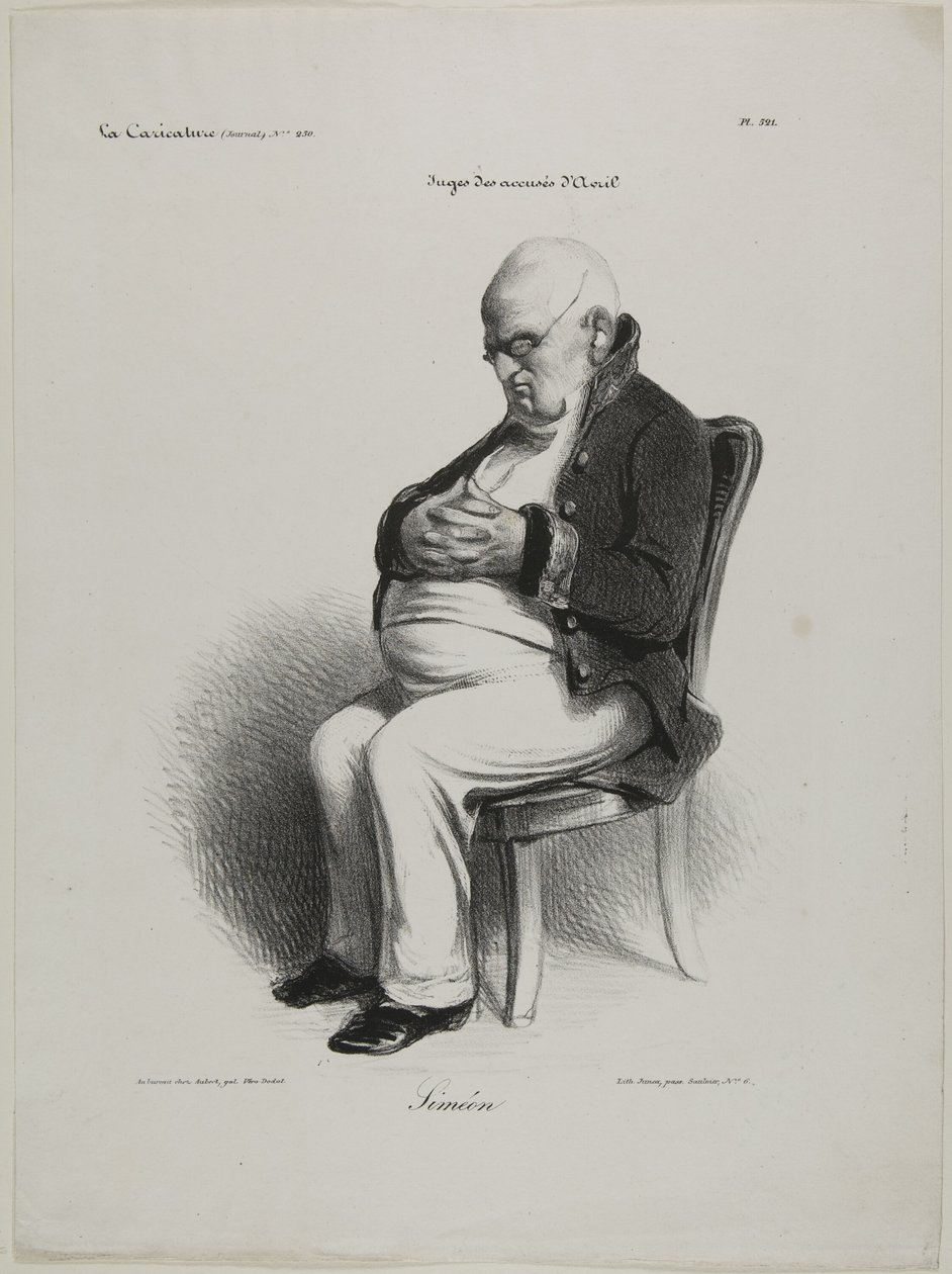 Simeon, płyta 521 autorstwa Honoré Victorin Daumier