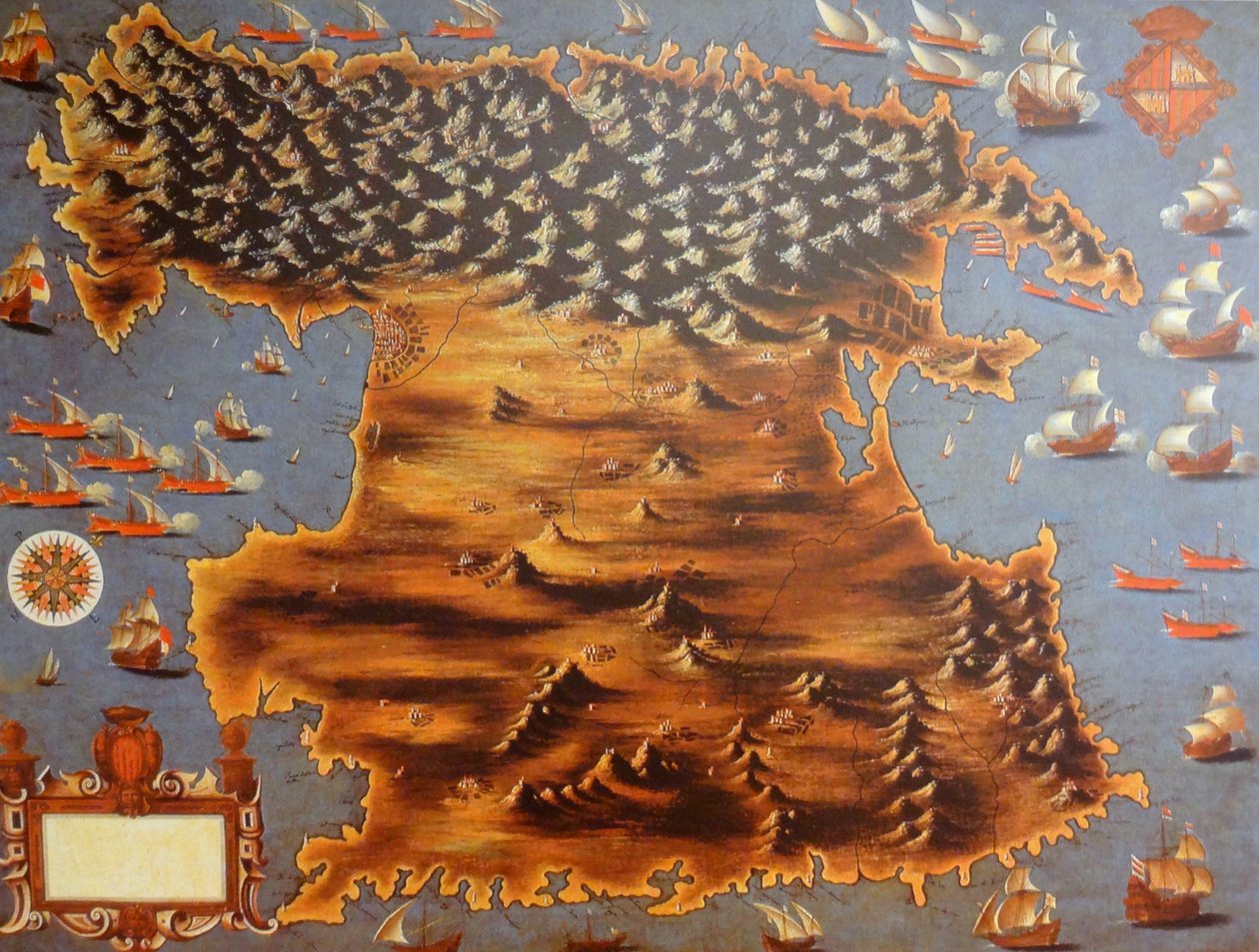 Mapa wyspy Majorka autorstwa Honorat Massot