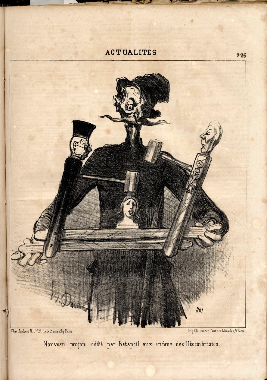 Le Charivari, Satyryczne w B & W autorstwa Honoré Daumier