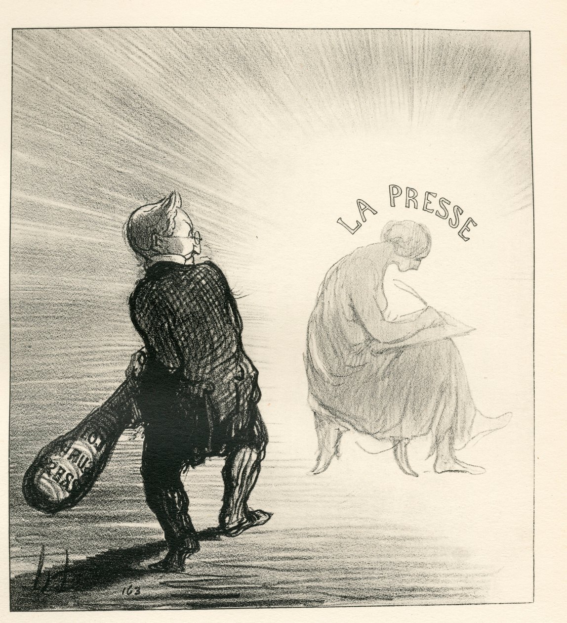 Le Charivari, Satyryczne w B & W autorstwa Honoré Daumier