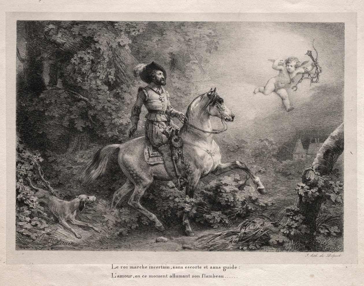 Henryk IV, król Francji autorstwa Emile Jean Horace Vernet