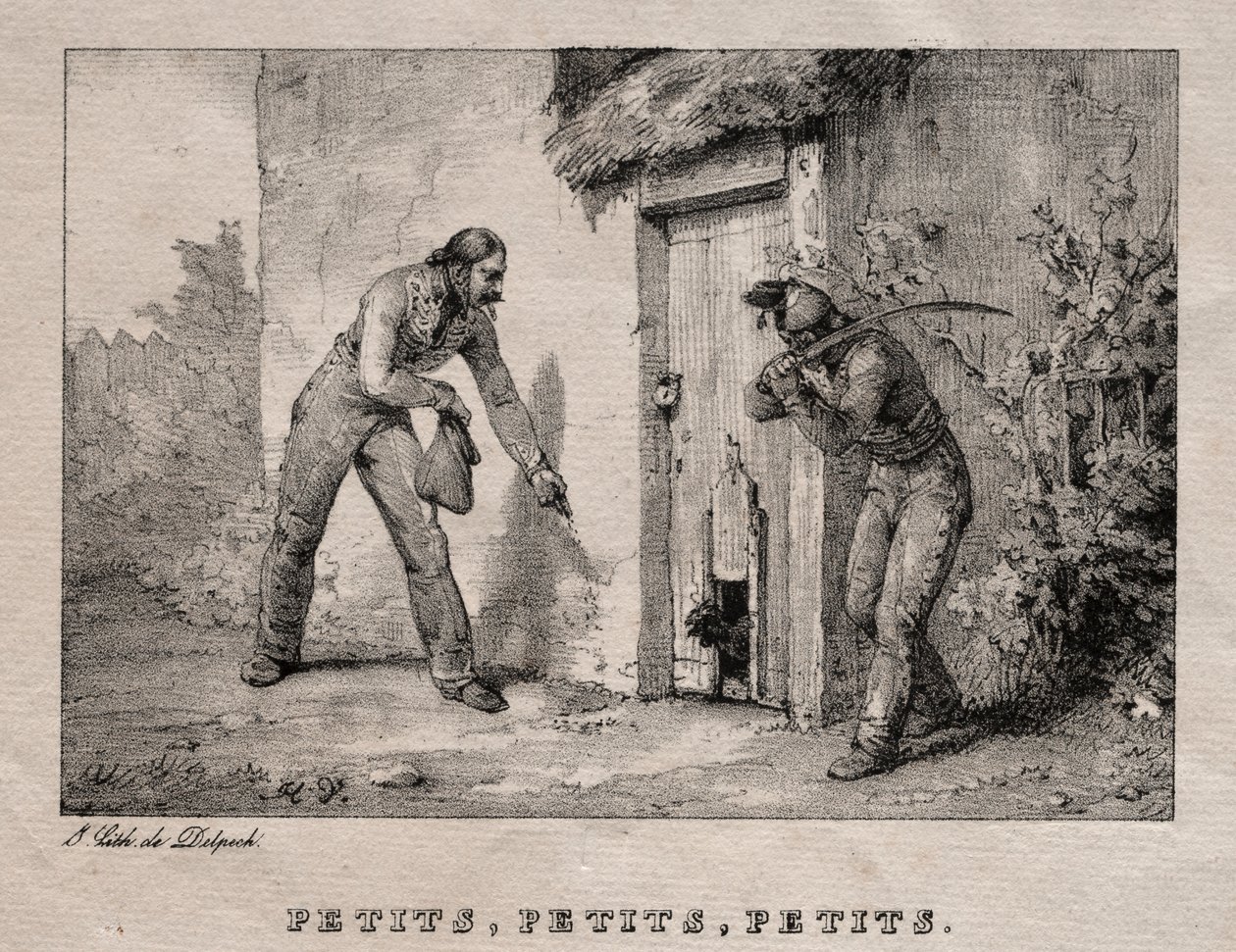 Huncwoci (Huncwoci. Mali! Mali! Mali!) autorstwa Emile Jean Horace Vernet