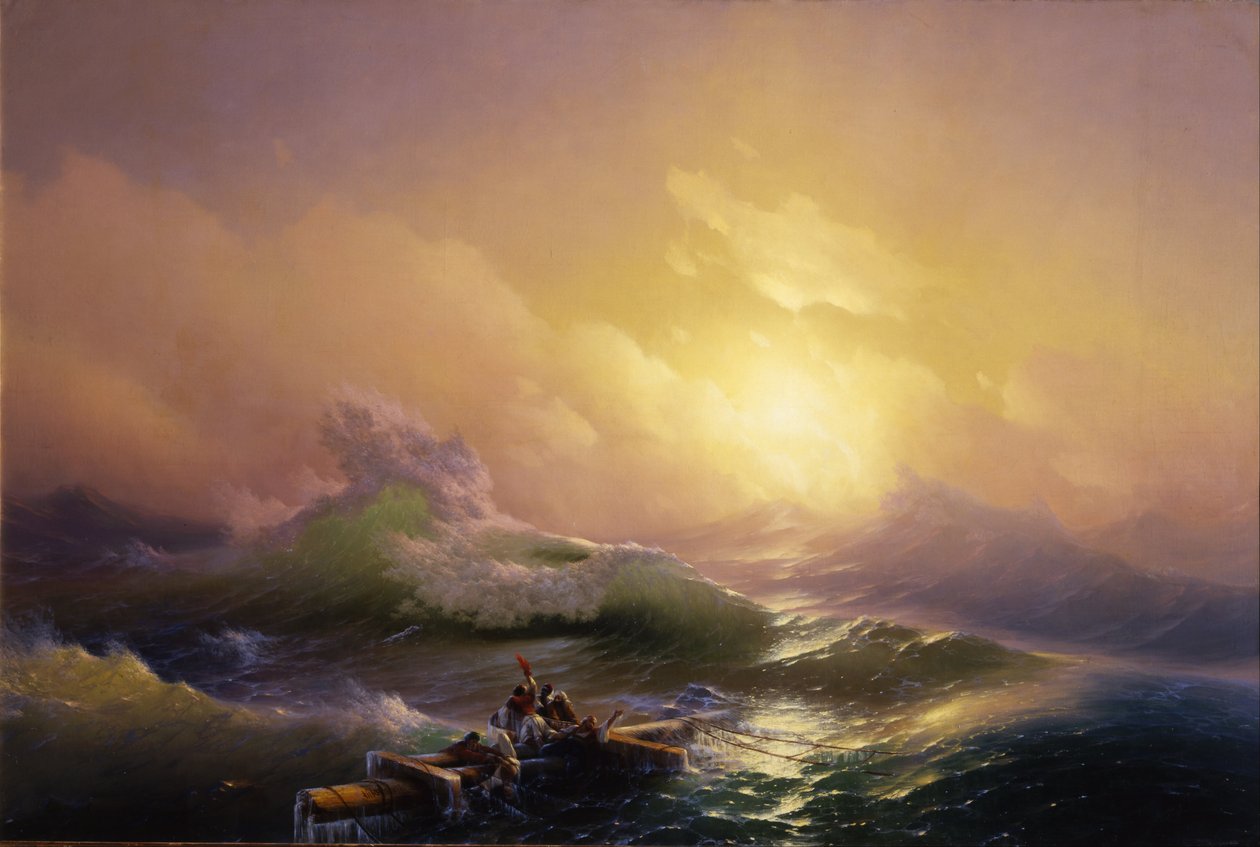 Dziewiąta fala autorstwa Hovhannes Aivazovsky