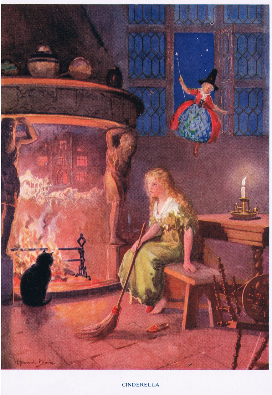 Kopciuszek, ilustracja z „Madame Tussauds” (kolor lito) autorstwa Howard Davie