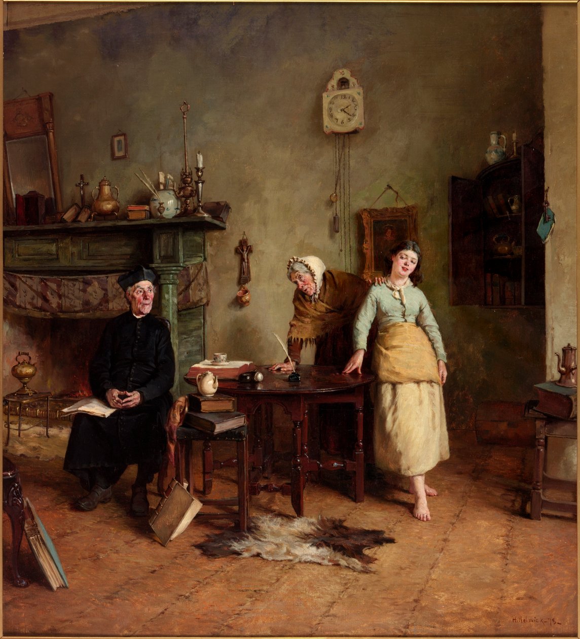 Krnąbrna córka, 1878 autorstwa Howard Helmick