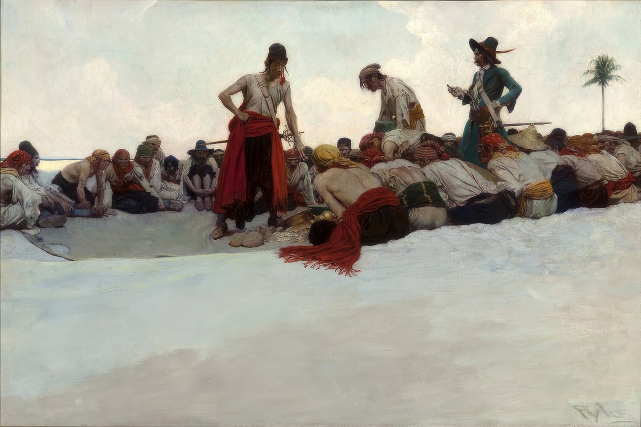 Skarb został podzielony autorstwa Howard Pyle