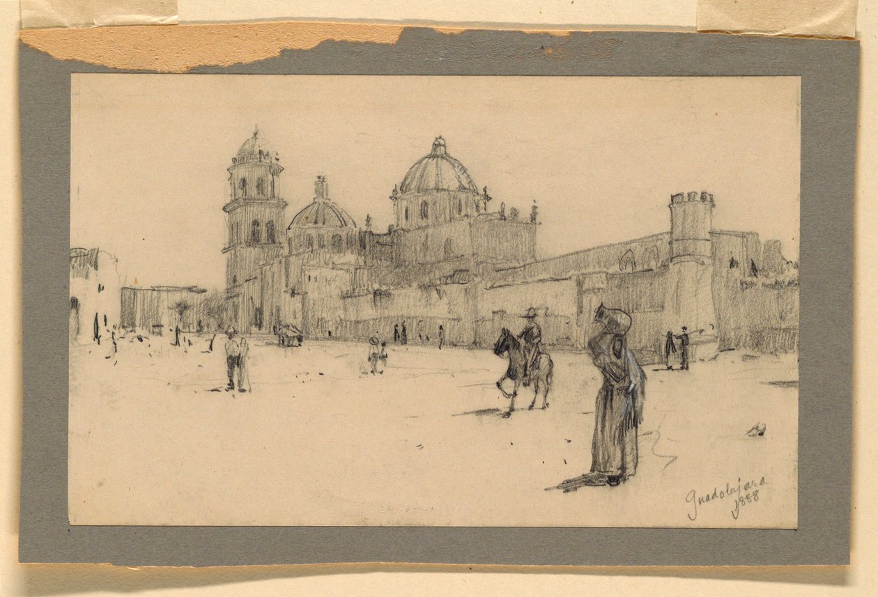 Kościół w Guadalajarze (Meksyk) autorstwa Howard Russell Butler