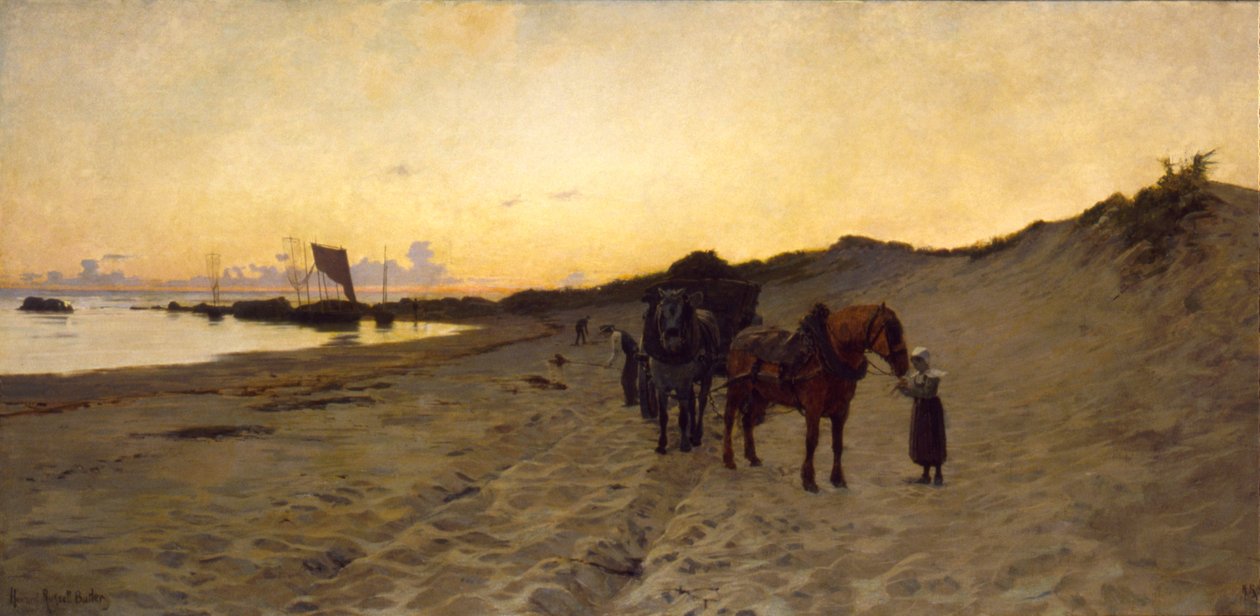Zbieracze wodorostów, 1886. autorstwa Howard Russell Butler