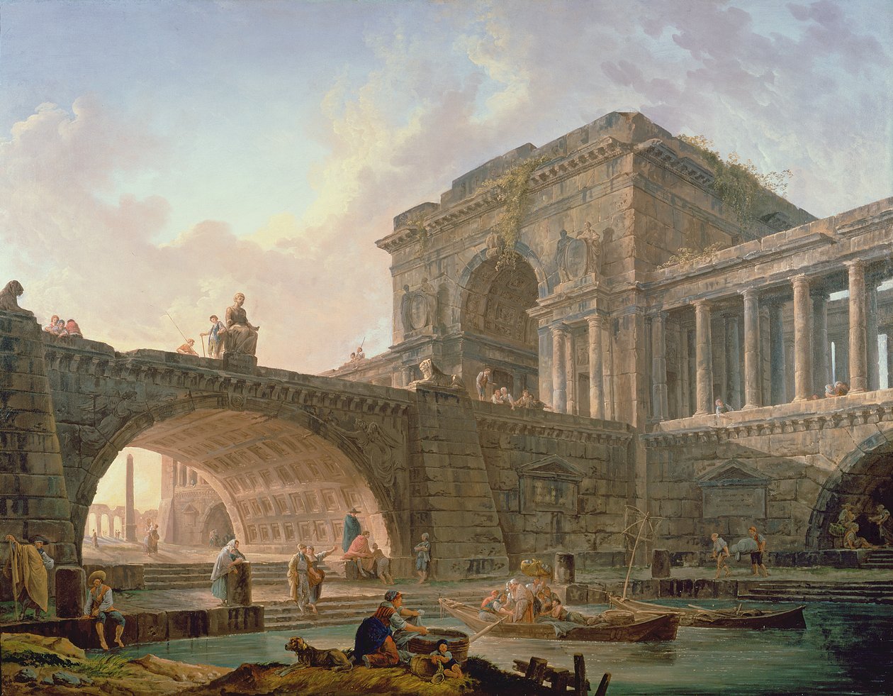Kaprys architektoniczny autorstwa Hubert Robert