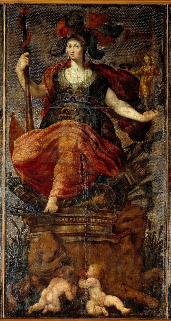 Gobelin Siedmiu Skór autorstwa Hubert (after) Goltzius