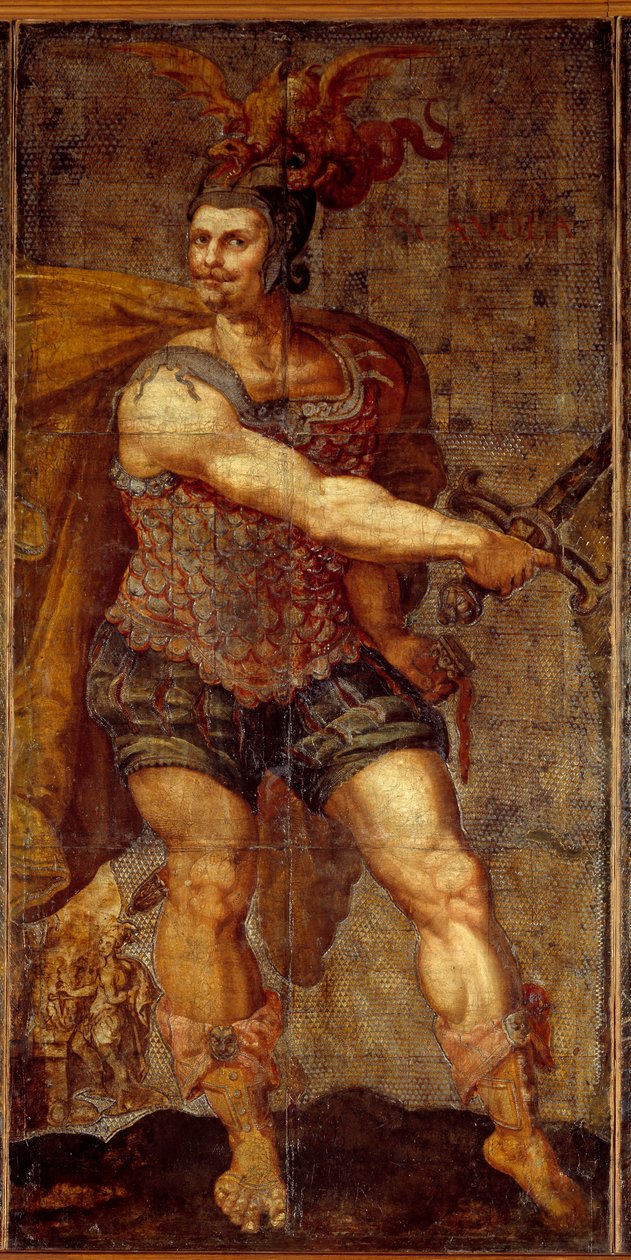 Gobelin Siedmiu Skór autorstwa Hubert (after) Goltzius