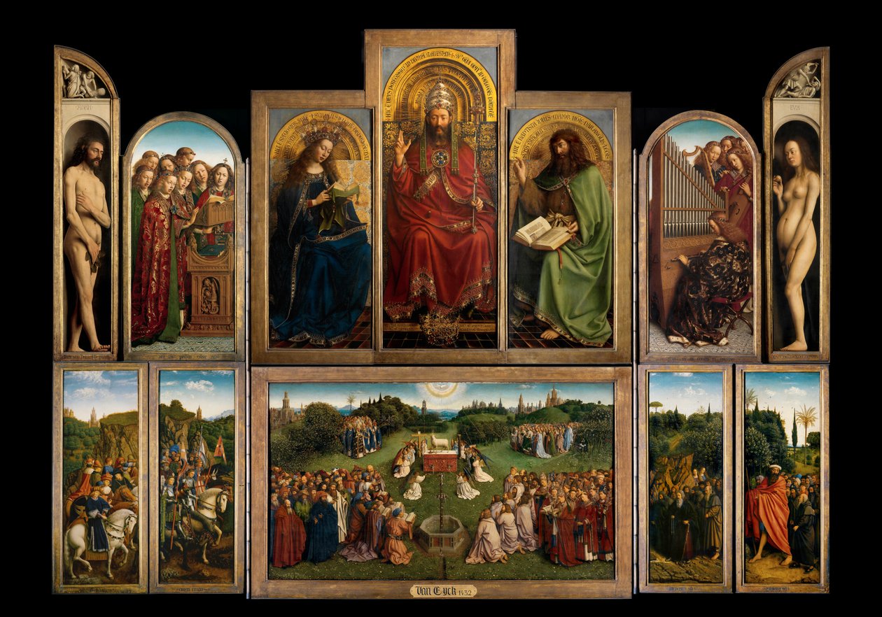 Ołtarz Gandawski autorstwa Hubert & Jan van (1390 1441) Eyck