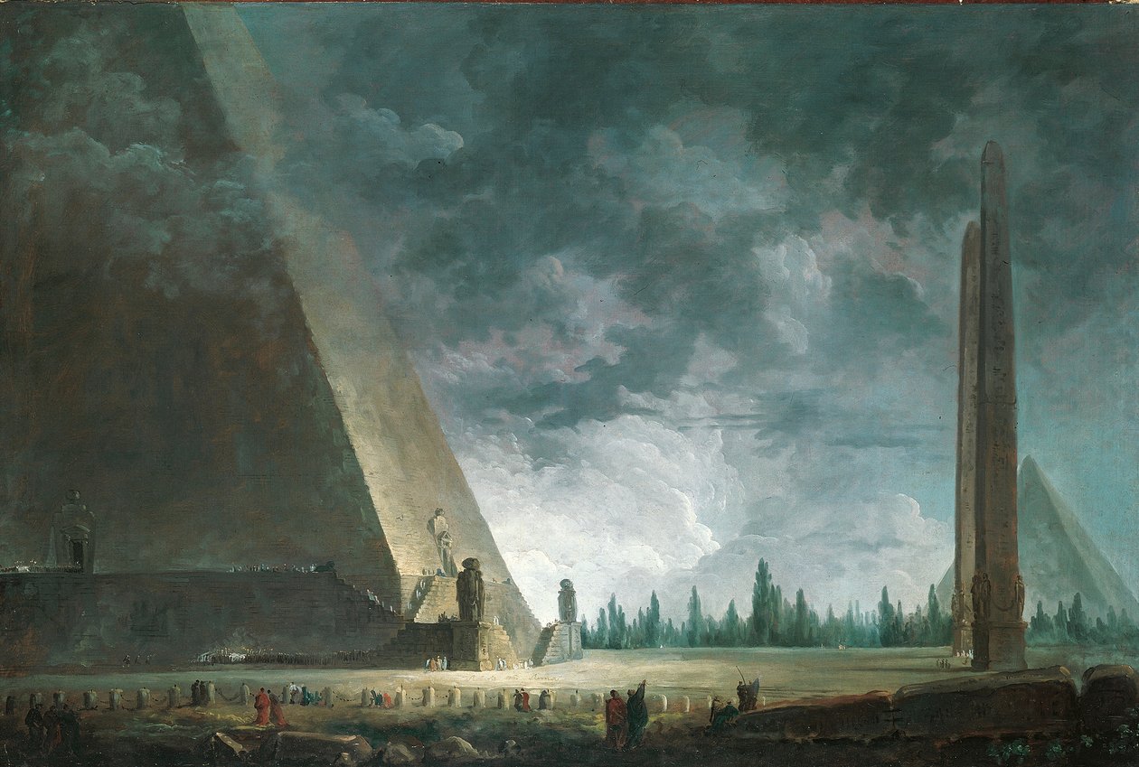 Fantazja egipska, 1760 autorstwa Hubert Robert