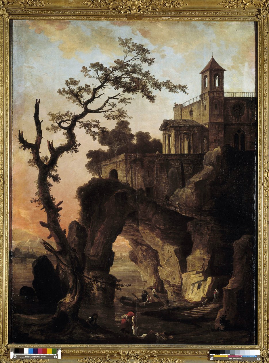 Krajobraz Fantasy autorstwa Hubert Robert