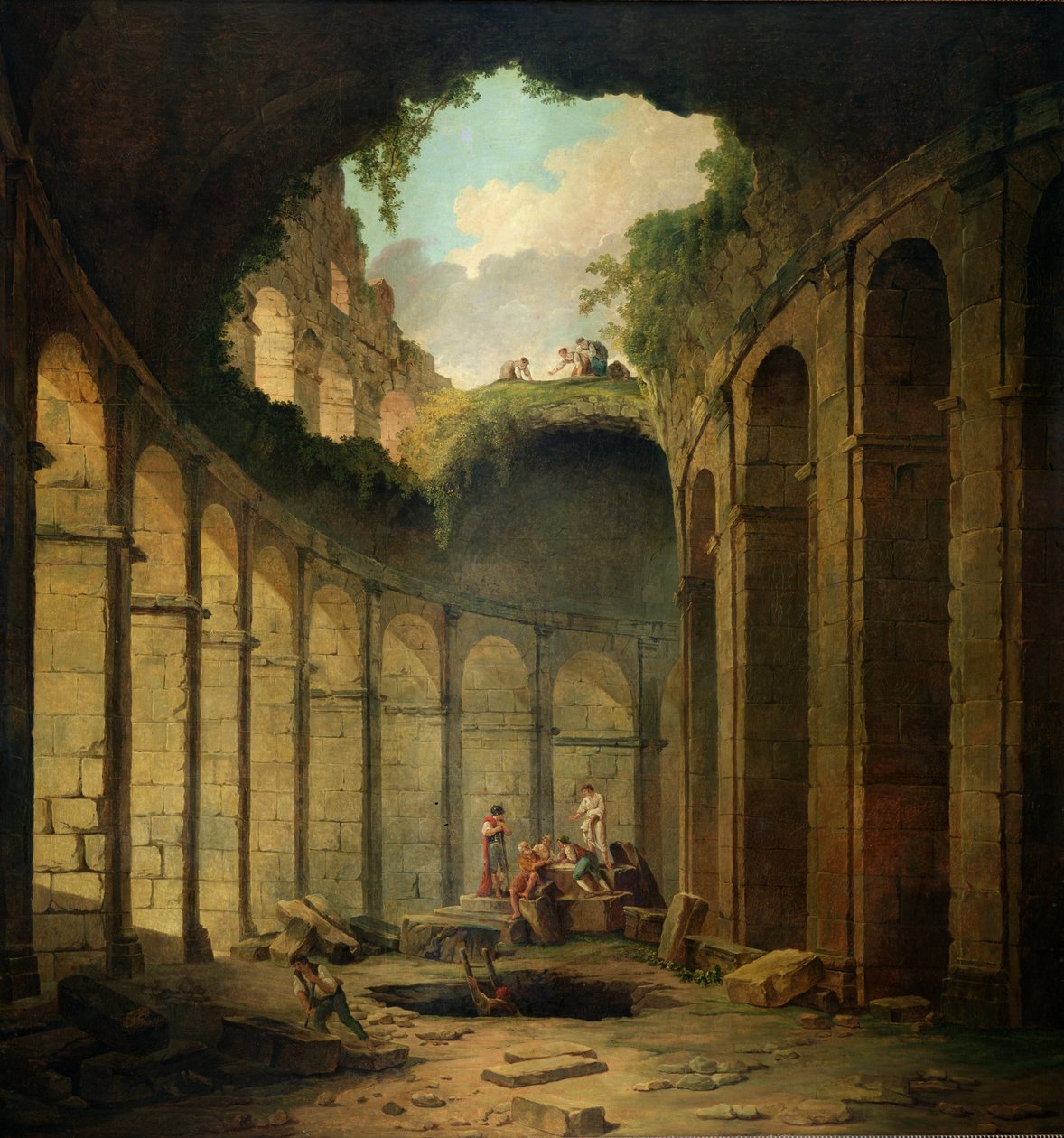 Koloseum, Rzym autorstwa Hubert Robert