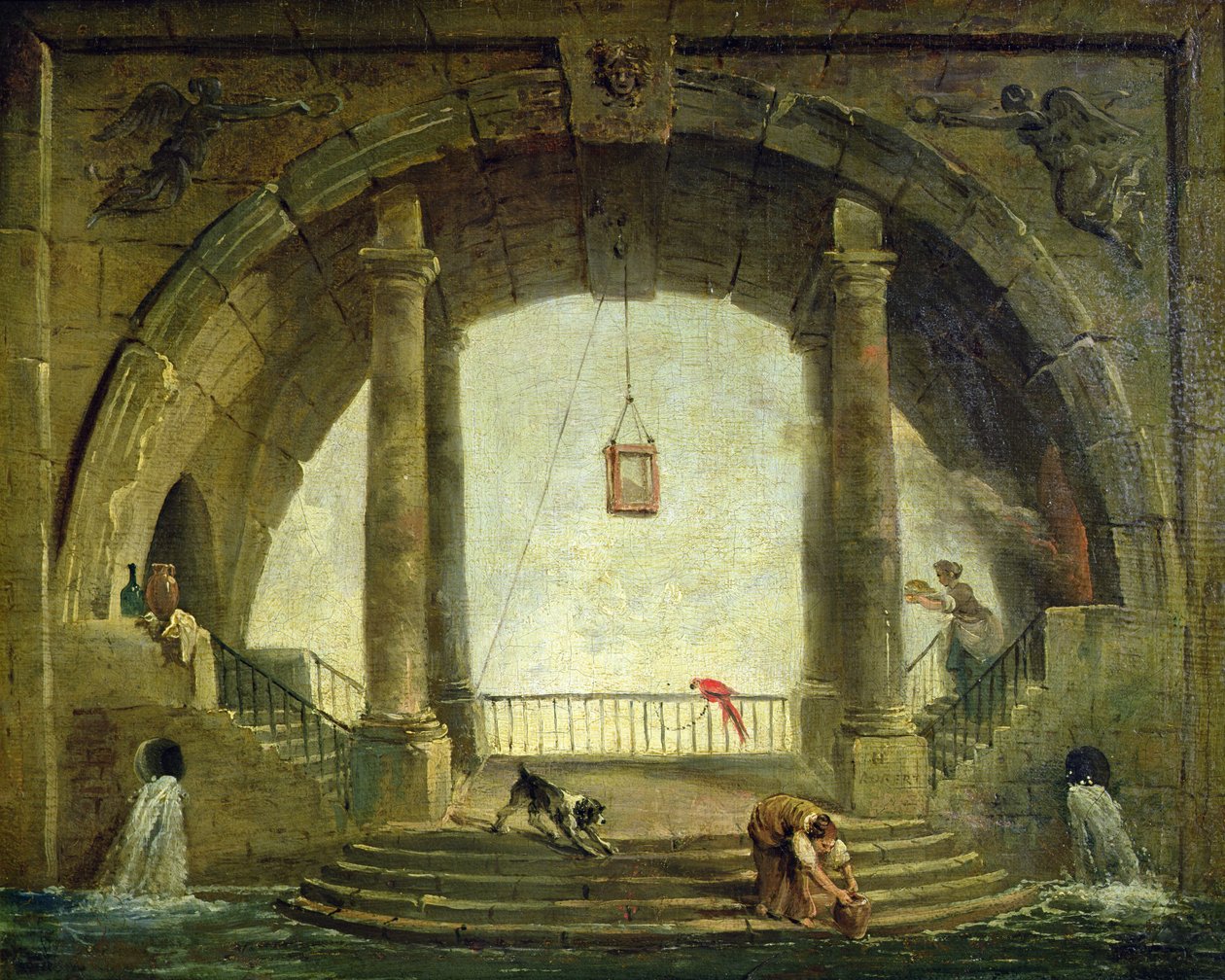 Fontanna autorstwa Hubert Robert