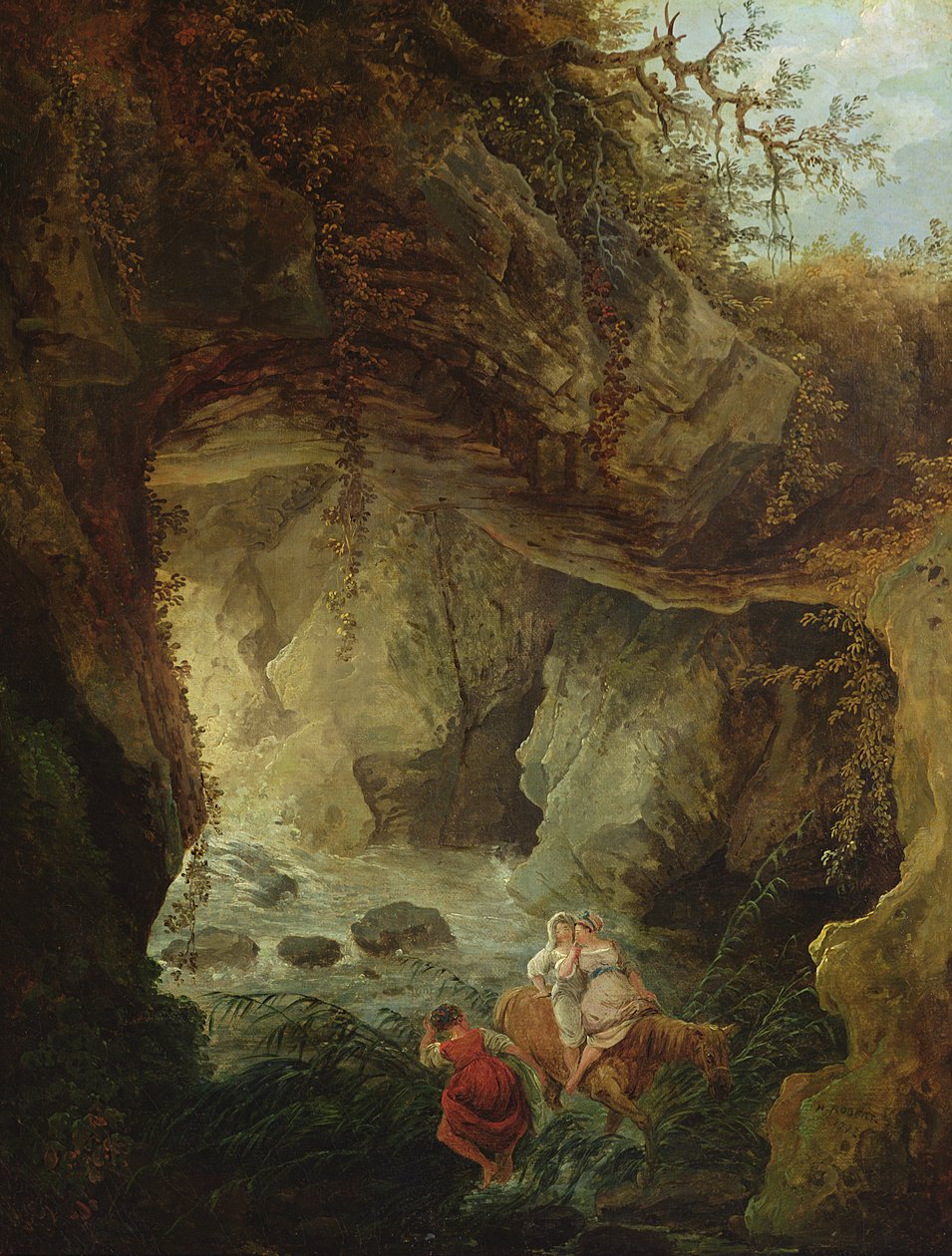Grota, 1772 autorstwa Hubert Robert