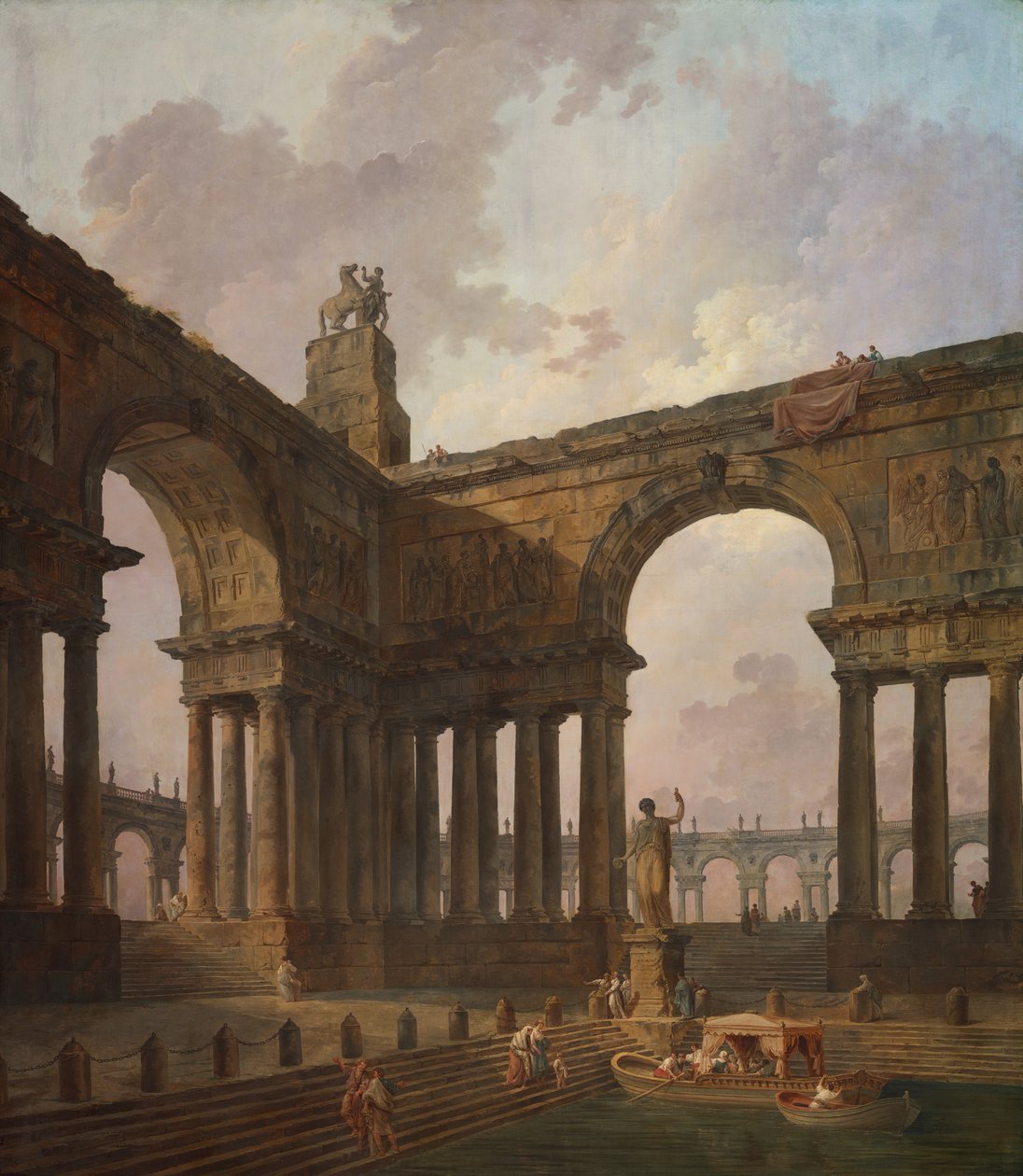 Miejsce lądowania, 178788. autorstwa Hubert Robert