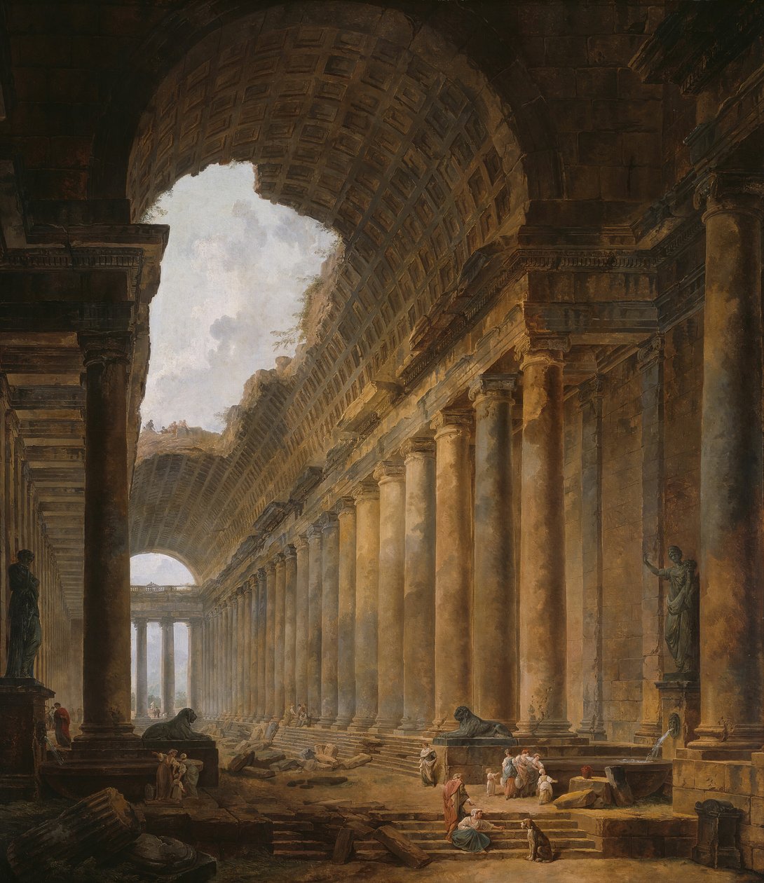 Stara Świątynia, 178788. autorstwa Hubert Robert