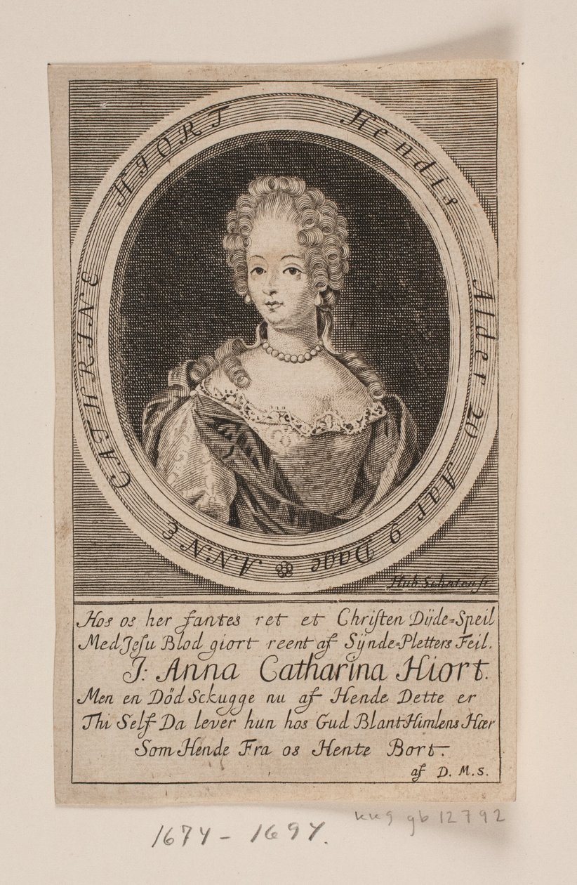 Anna Catharina Hjort autorstwa Hubert Schaten