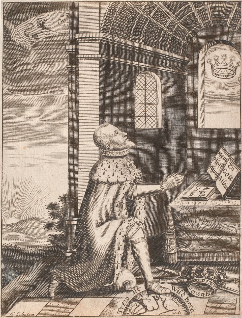Król Fryderyk II autorstwa Hubert Schaten