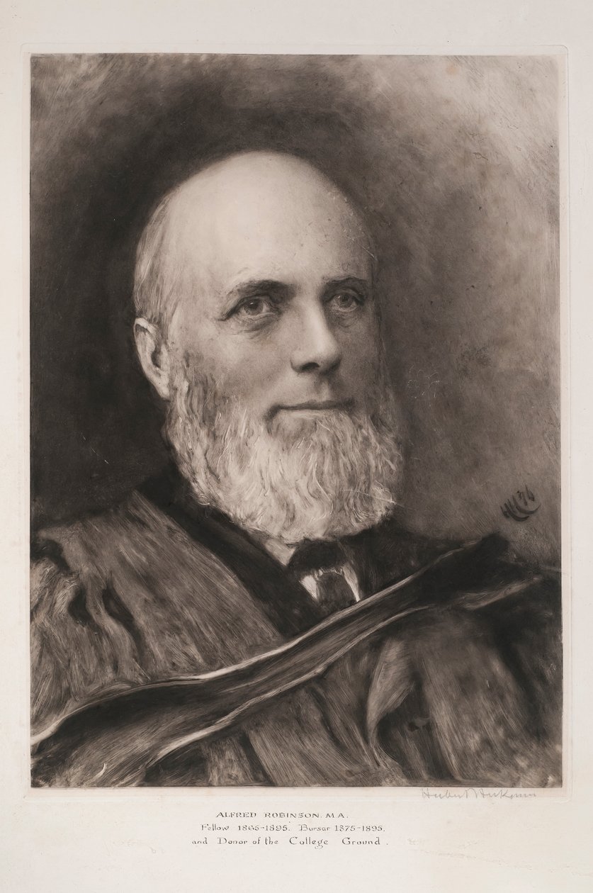 Alfred Robinson, 1896 (druk monochromatyczny) autorstwa Hubert von Herkomer