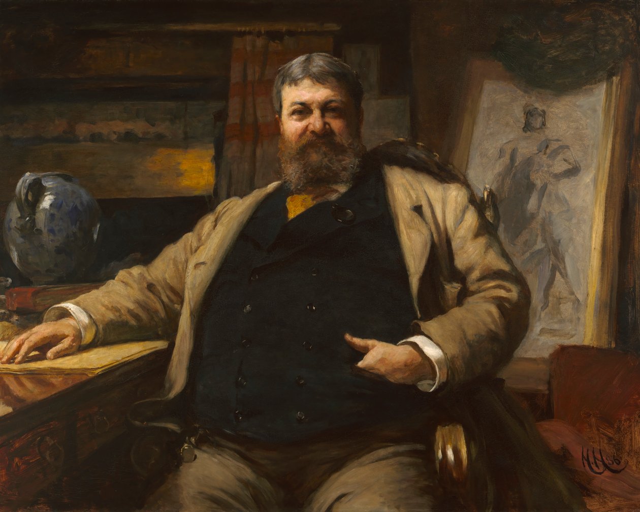 HH Richardson, 1886. autorstwa Hubert von Herkomer