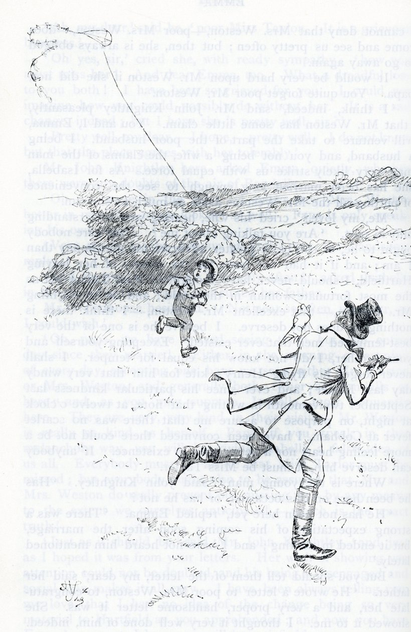 „Pan Knightley puszcza latawiec” autorstwa Hugh Thomson