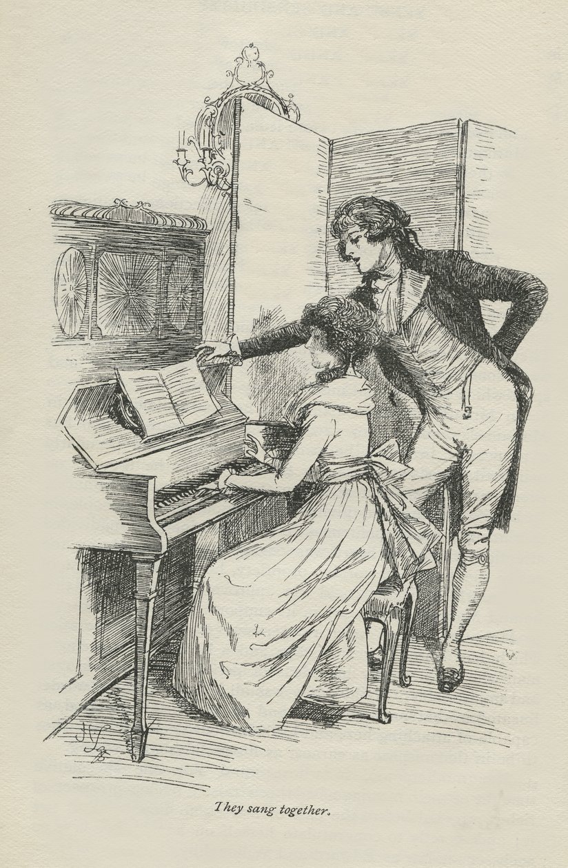 Śpiewali razem, 1896 autorstwa Hugh Thomson