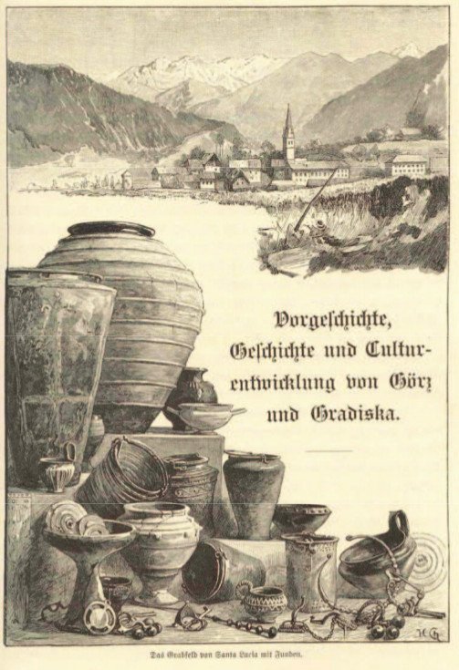 Grób od św. Lucy ze znaleziskiem autorstwa Hugo Charlemont