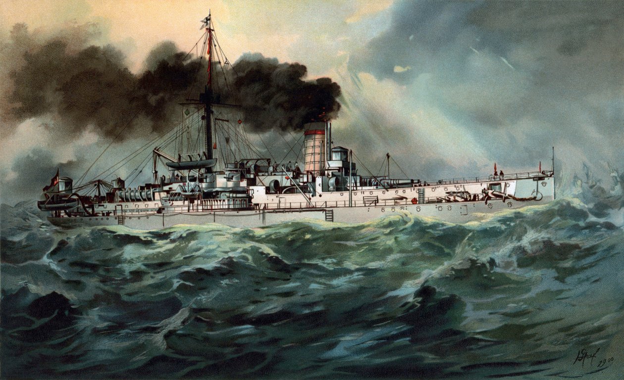 ŚM Statek linii Baden autorstwa Hugo Graf