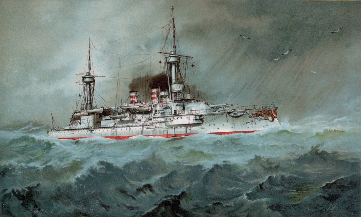 S.M. Liner Wörth autorstwa Hugo Graf