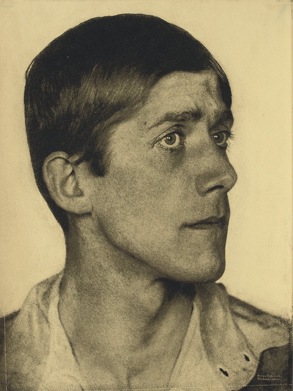 Portret Oskara Kokoschki, 1920. autorstwa Hugo Erfurth