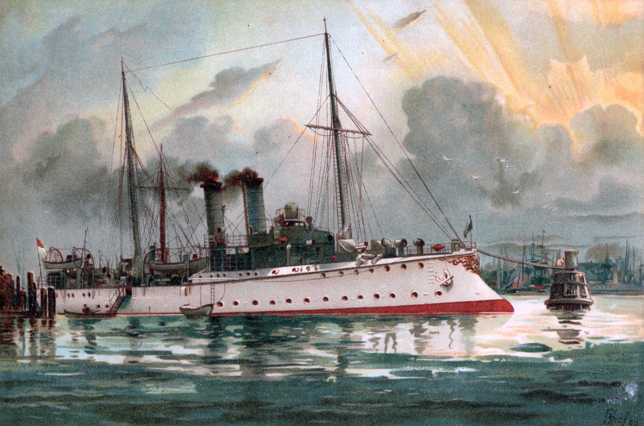 ŚM Kanonenboot Iltis autorstwa Hugo Graf