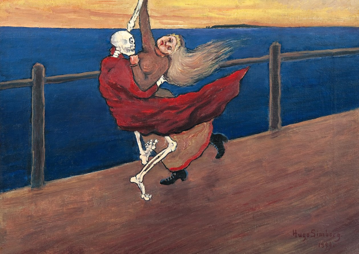Taniec śmierci, 1899 autorstwa Hugo Simberg