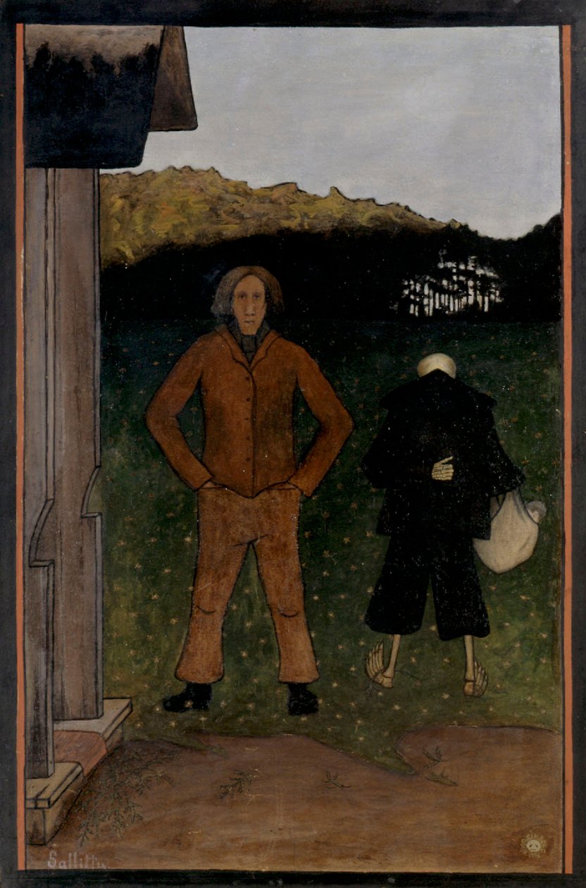 Śmierć i chłop, 1896. autorstwa Hugo Simberg