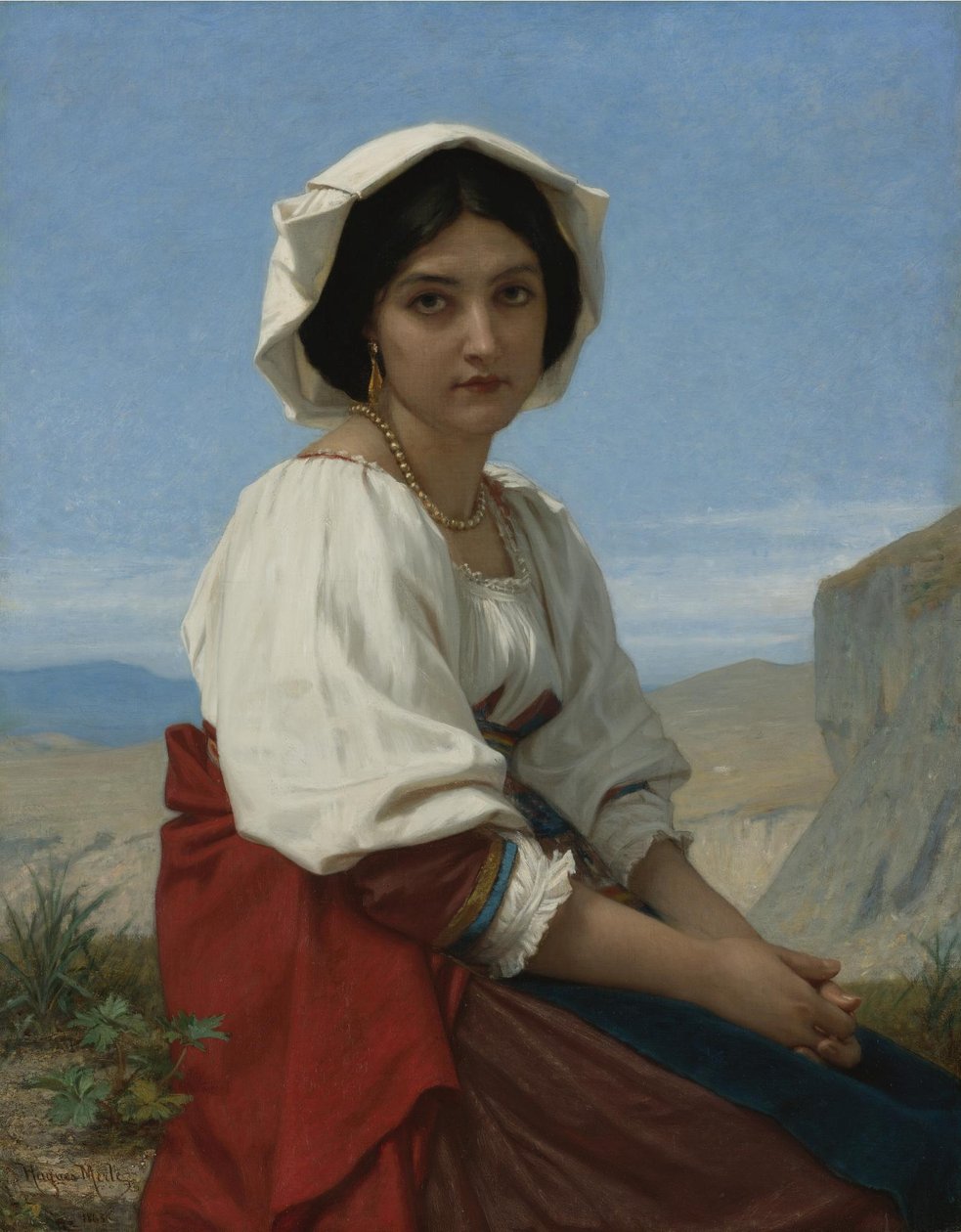 Włoska dziewczyna autorstwa Hugues Merle