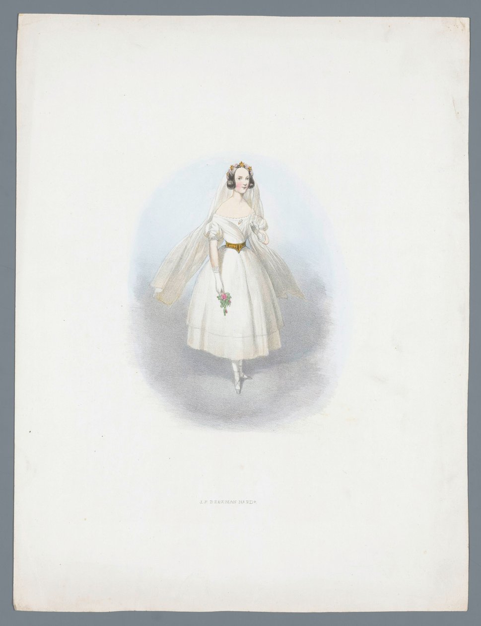 Kobieta w sukni ślubnej autorstwa Huib van Hove Bz (attributed to)
