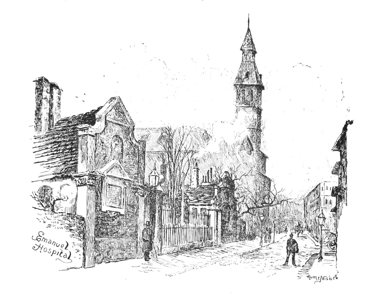 Szpital Emanuela, 1890 autorstwa Hume Nisbet