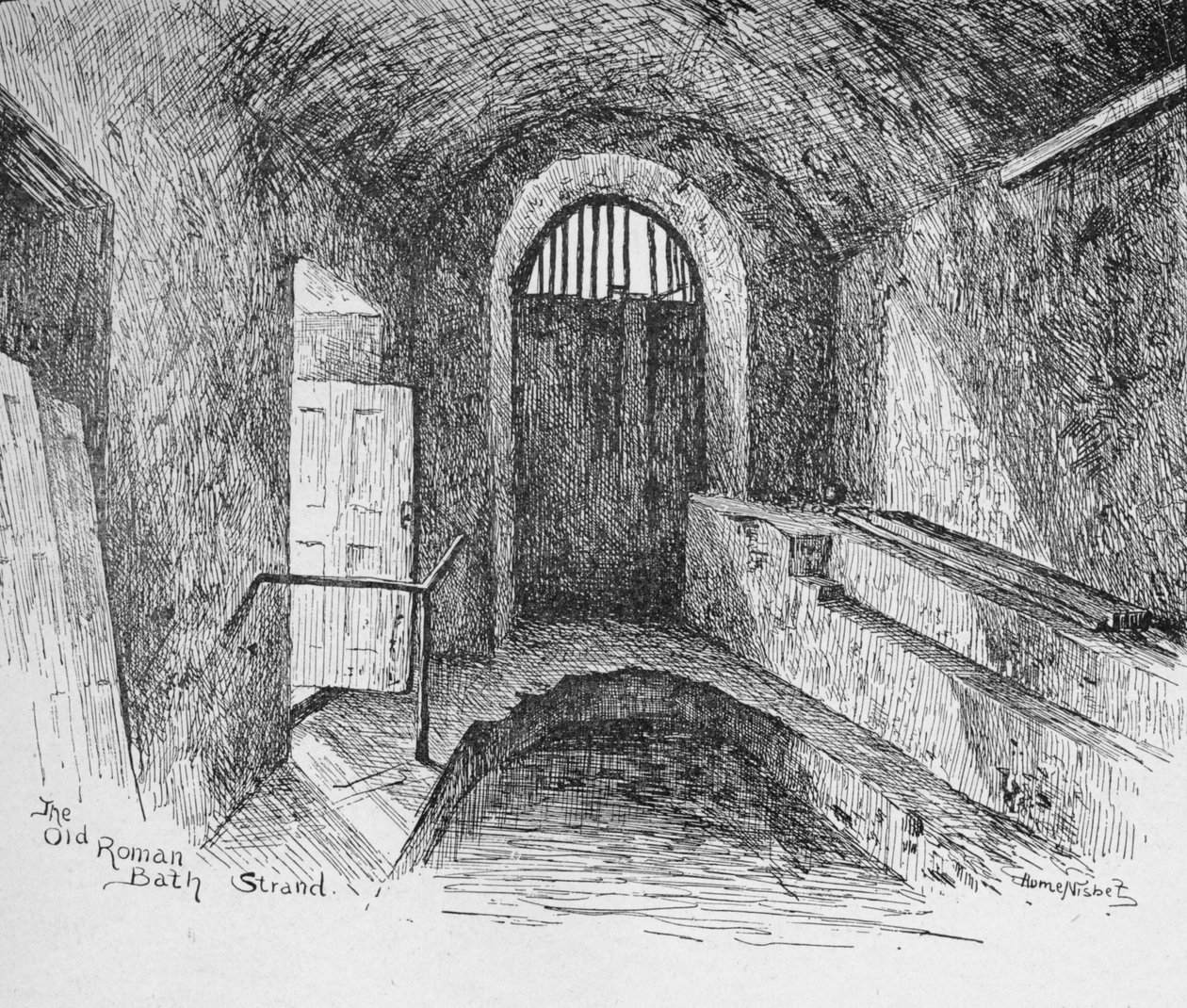 Stara łaźnia rzymska, 1890 autorstwa Hume Nisbet