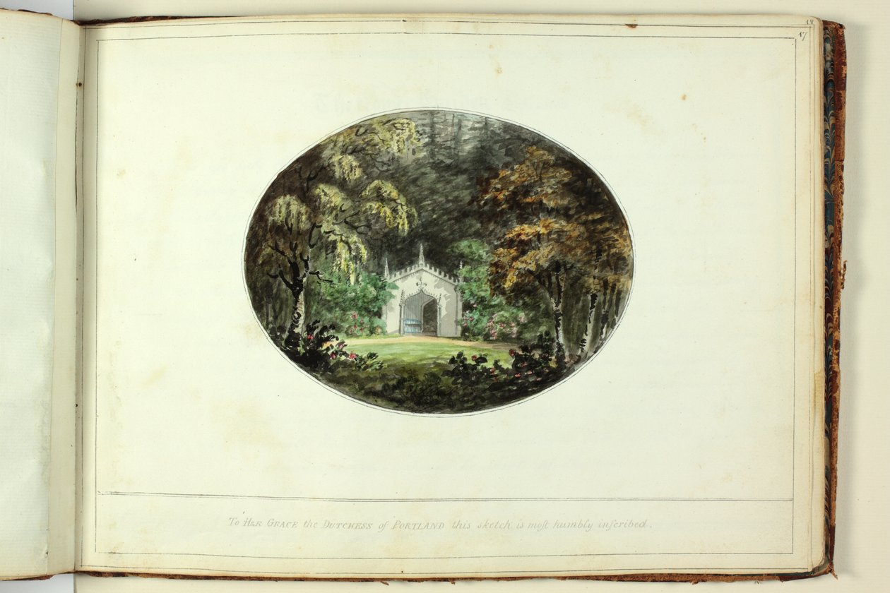 Czerwona Księga: Welbeck autorstwa Humphry Repton
